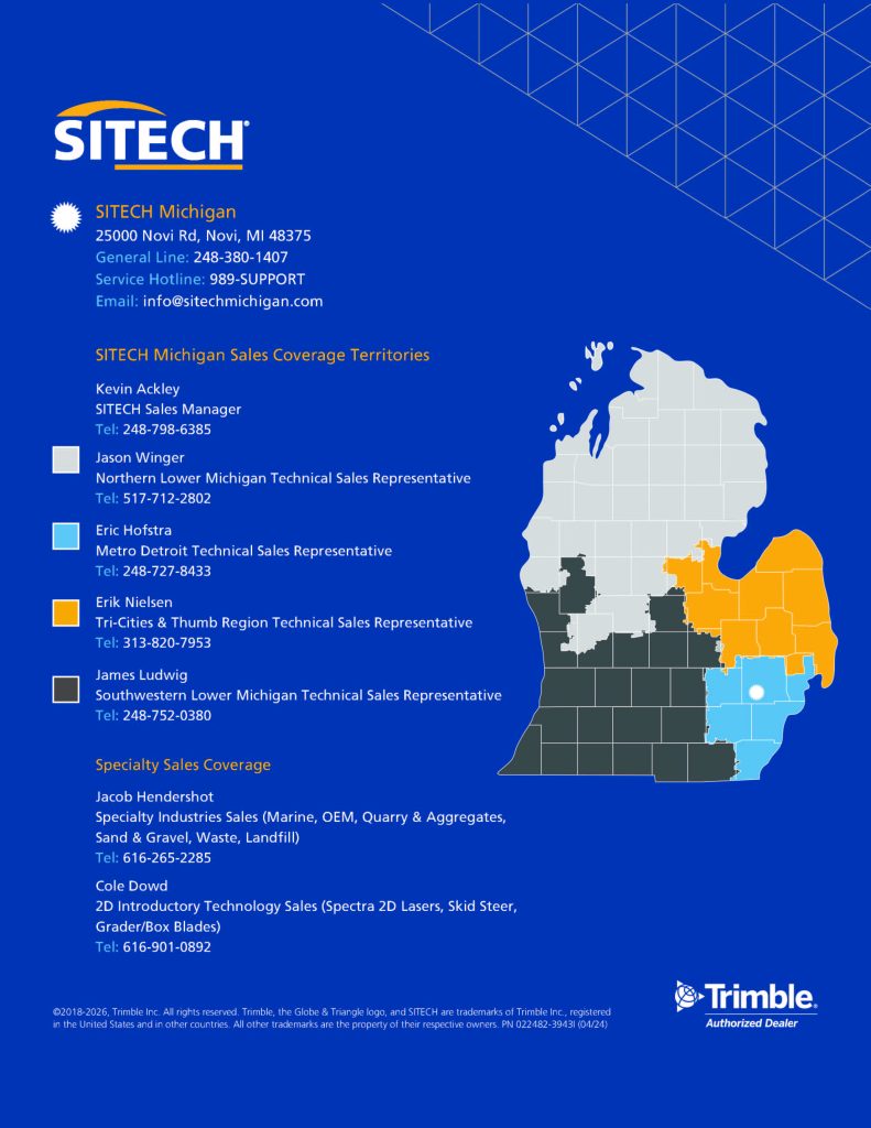 SITECH Sales Coverage Territories 2026